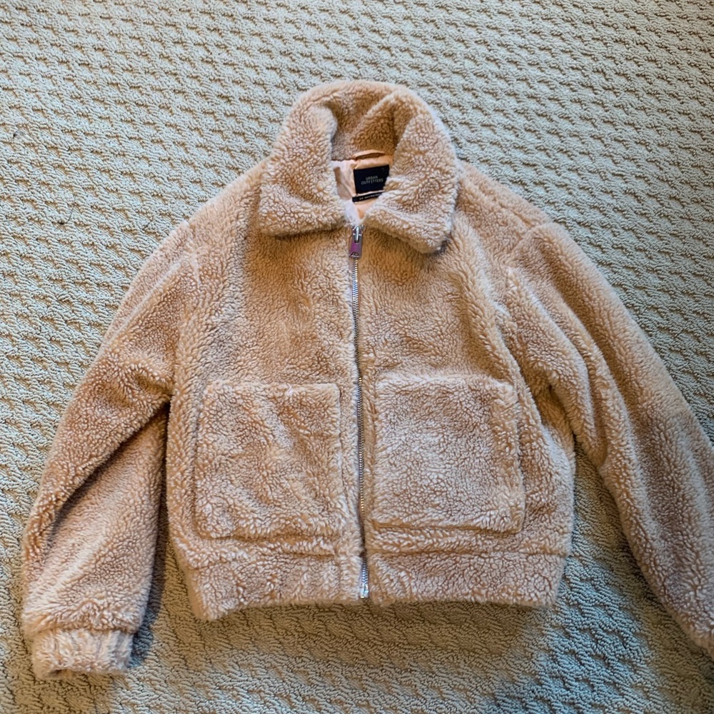 urban outfitters teddy bear jacket